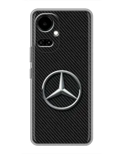 Чехол для TECNO Camon 19 (CI6n) / 19 Pro (CI8n) с картинкой «Карбоновый Mercedes стиль»