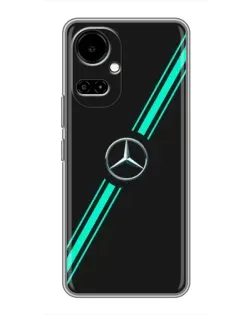 Чехол для TECNO Camon 19 (CI6n) / 19 Pro (CI8n) с картинкой «Спортивные линии Mercedes»