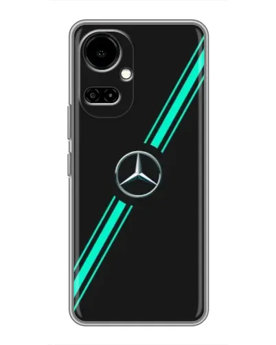 Чехол для TECNO Camon 19 (CI6n) / 19 Pro (CI8n) с картинкой «Спортивные линии Mercedes» Чехол для TECNO Camon 19 (CI6n) / 19 Pro (CI8n) с картинкой «Спортивные линии Mercedes»