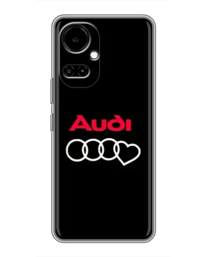 Чехол для TECNO Camon 19 (CI6n) / 19 Pro (CI8n) с картинкой «Логотип Audi Heart»