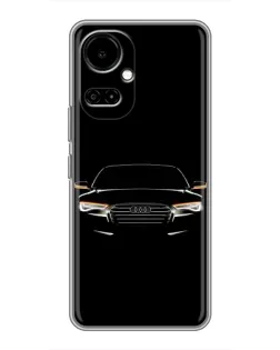 Чехол для TECNO Camon 19 (CI6n) / 19 Pro (CI8n) с картинкой «Audi — ночной контур»