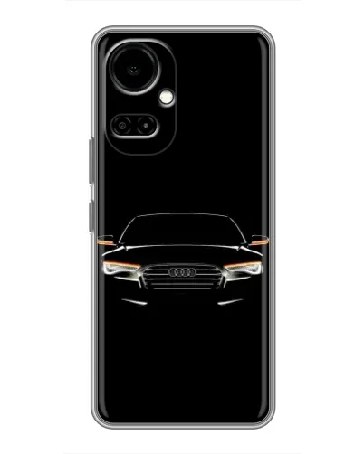 Чехол для TECNO Camon 19 (CI6n) / 19 Pro (CI8n) с картинкой «Audi — ночной контур»