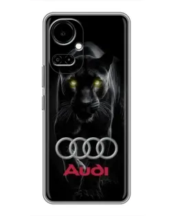 Чехол для TECNO Camon 19 (CI6n) / 19 Pro (CI8n) с картинкой «Пантера и Audi»