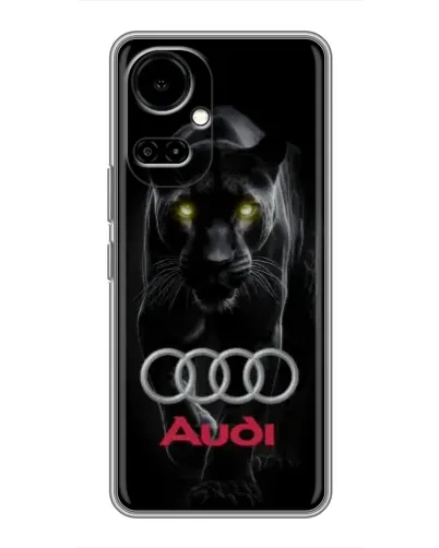 Чехол для TECNO Camon 19 (CI6n) / 19 Pro (CI8n) с картинкой «Пантера и Audi»