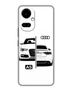 Чехол для TECNO Camon 19 (CI6n) / 19 Pro (CI8n) с картинкой «Audi — контрастный дизайн»