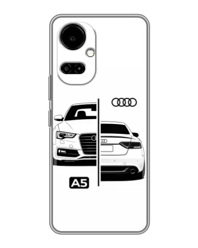 Чехол для TECNO Camon 19 (CI6n) / 19 Pro (CI8n) с картинкой «Audi — контрастный дизайн»
