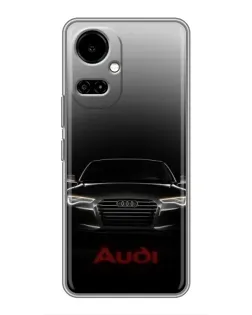 Чехол для TECNO Camon 19 (CI6n) / 19 Pro (CI8n) с картинкой «Audi — градиентный контур»