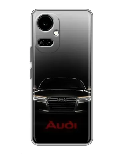 Чехол для TECNO Camon 19 (CI6n) / 19 Pro (CI8n) с картинкой «Audi — градиентный контур»
