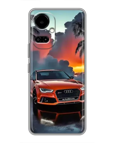 Чехол для TECNO Camon 19 (CI6n) / 19 Pro (CI8n) с картинкой «Audi — закат»