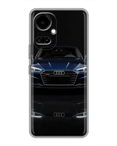 Чехол для TECNO Camon 19 (CI6n) / 19 Pro (CI8n) с картинкой «Audi — ночное отражение»