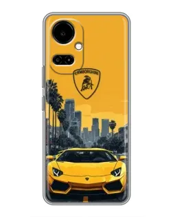 Чехол для TECNO Camon 19 (CI6n) / 19 Pro (CI8n) с картинкой «Желтый Lamborghini город» Чехол для TECNO Camon 19 (CI6n) / 19 Pro (CI8n) с картинкой «Желтый Lamborghini город»