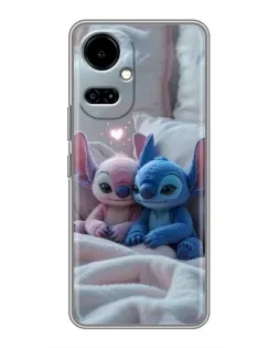 Чехол для TECNO Camon 19 (CI6n) / 19 Pro (CI8n) с картинкой «Плюшевые Стич Ангел»