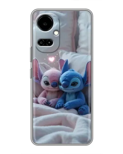 Чехол для TECNO Camon 19 (CI6n) / 19 Pro (CI8n) с картинкой «Плюшевые Стич Ангел» Чехол для TECNO Camon 19 (CI6n) / 19 Pro (CI8n) с картинкой «Плюшевые Стич Ангел»