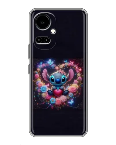 Чехол для TECNO Camon 19 (CI6n) / 19 Pro (CI8n) с картинкой «Stitch в цветах» Чехол для TECNO Camon 19 (CI6n) / 19 Pro (CI8n) с картинкой «Stitch в цветах»