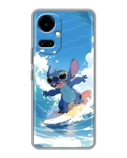 Чехол для TECNO Camon 19 (CI6n) / 19 Pro (CI8n) с картинкой «Стич на волне»