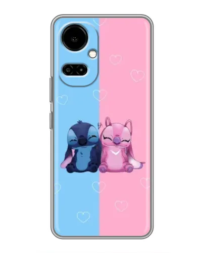 Чехол для TECNO Camon 19 (CI6n) / 19 Pro (CI8n) с картинкой «Stitch и Angel Love» Чехол для TECNO Camon 19 (CI6n) / 19 Pro (CI8n) с картинкой «Stitch и Angel Love»