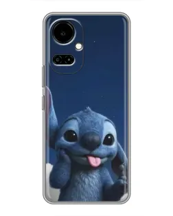 Чехол для TECNO Camon 19 (CI6n) / 19 Pro (CI8n) с картинкой «Стич в облаках»