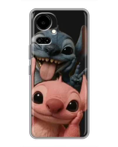 Чехол для TECNO Camon 19 (CI6n) / 19 Pro (CI8n) с картинкой «Стич и Ангел» Чехол для TECNO Camon 19 (CI6n) / 19 Pro (CI8n) с картинкой «Стич и Ангел»