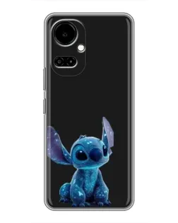 Чехол для TECNO Camon 19 (CI6n) / 19 Pro (CI8n) с картинкой «Стич на черном»