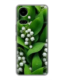 Чехол для TECNO Camon 19 (CI6n) / 19 Pro (CI8n) с картинкой «Ландыши в зелени»