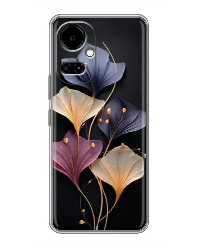 Чехол для TECNO Camon 19 (CI6n) / 19 Pro (CI8n) с картинкой «Лиловые цветы грации»
