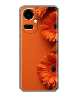Чехол для TECNO Camon 19 (CI6n) / 19 Pro (CI8n) с картинкой «Оранжевые герберы»