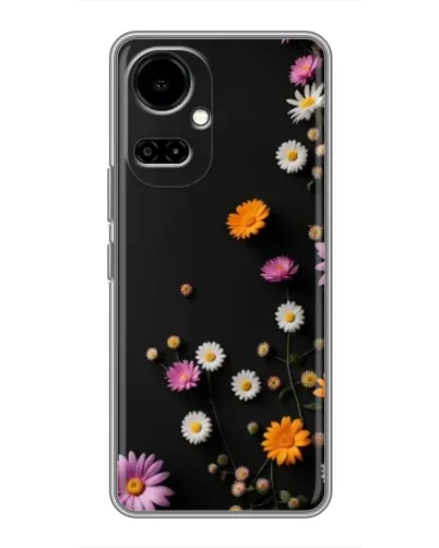 Чехол для TECNO Camon 19 (CI6n) / 19 Pro (CI8n) с картинкой «Цветочная композиция»