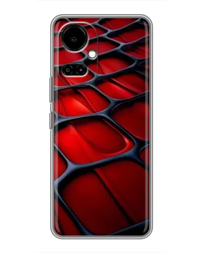 Чехол для TECNO Camon 19 (CI6n) / 19 Pro (CI8n) с картинкой «Красная глянцевая сетка» Чехол для TECNO Camon 19 (CI6n) / 19 Pro (CI8n) с картинкой «Красная глянцевая сетка»