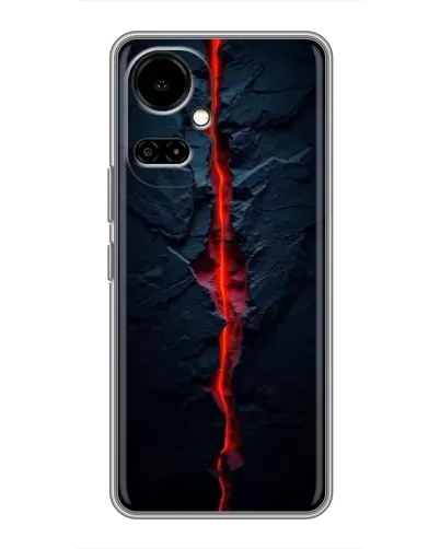 Чехол для TECNO Camon 19 (CI6n) / 19 Pro (CI8n) с картинкой «Kрасная лавовая трещина» Чехол для TECNO Camon 19 (CI6n) / 19 Pro (CI8n) с картинкой «Kрасная лавовая трещина»