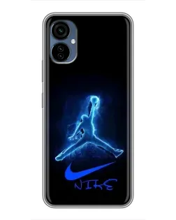 Чехол для TECNO Camon 19 Neo с картинкой «Jordan Neon Blue» Чехол для TECNO Camon 19 Neo с картинкой «Jordan Neon Blue»