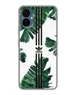 Чехол для TECNO Camon 19 Neo с картинкой «Пальмовые листья адидас»