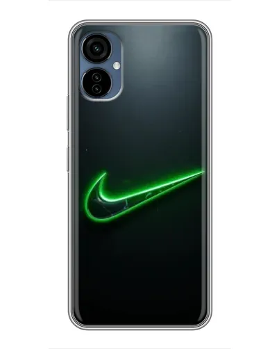 Чехол для TECNO Camon 19 Neo с картинкой «Неоновый контур Nike» Чехол для TECNO Camon 19 Neo с картинкой «Неоновый контур Nike»