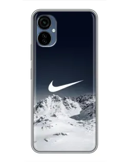 Чехол для TECNO Camon 19 Neo с картинкой «Nike — зимние горы» Чехол для TECNO Camon 19 Neo с картинкой «Nike — зимние горы»
