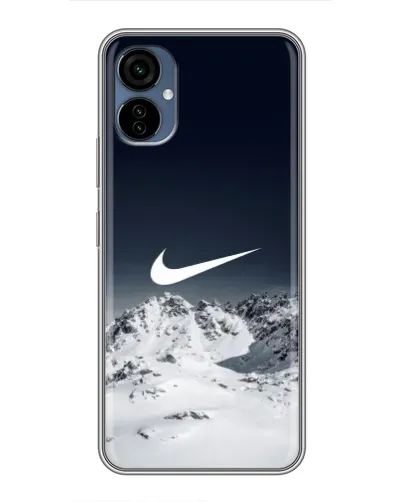 Чехол для TECNO Camon 19 Neo с картинкой «Nike — зимние горы» Чехол для TECNO Camon 19 Neo с картинкой «Nike — зимние горы»
