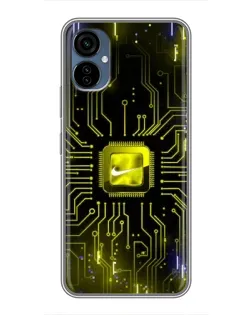 Чехол для TECNO Camon 19 Neo с картинкой «Nike — золотая искра» Чехол для TECNO Camon 19 Neo с картинкой «Nike — золотая искра»