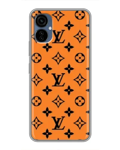 Чехол для TECNO Camon 19 Neo с картинкой «Оранжевый стиль LV»