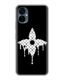 Чехол для TECNO Camon 19 Neo с картинкой «Цветочная монограмма»