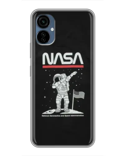 Чехол для TECNO Camon 19 Neo с картинкой «NASA — шагаем по Луне» Чехол для TECNO Camon 19 Neo с картинкой «NASA — шагаем по Луне»