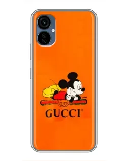 Чехол для TECNO Camon 19 Neo с картинкой «Микки Маус Gucci — оранж» Чехол для TECNO Camon 19 Neo с картинкой «Микки Маус Gucci — оранж»