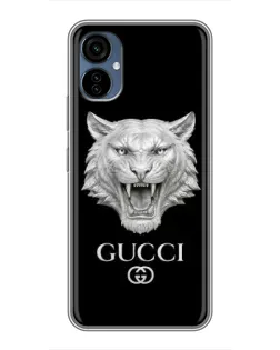Чехол для TECNO Camon 19 Neo с картинкой «Gucci — серебряный лев» Чехол для TECNO Camon 19 Neo с картинкой «Gucci — серебряный лев»