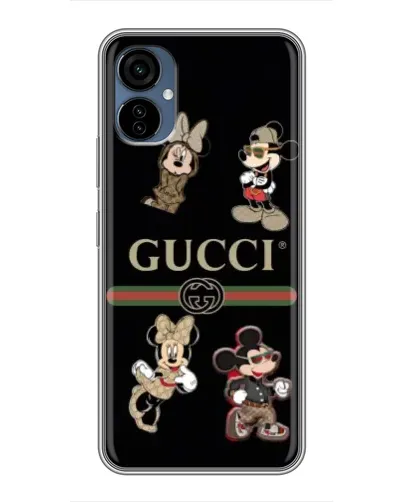 Чехол для TECNO Camon 19 Neo с картинкой «Gucci — герои Disney и монограмма» Чехол для TECNO Camon 19 Neo с картинкой «Gucci — герои Disney и монограмма»