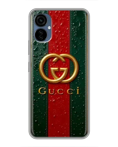 Чехол для TECNO Camon 19 Neo с картинкой «Gucci — фирменная полоса и золото» Чехол для TECNO Camon 19 Neo с картинкой «Gucci — фирменная полоса и золото»