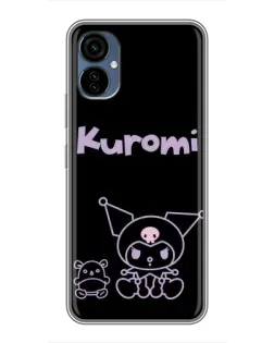 Чохол для TECNO Camon 19 Neo з картинкою «Kuromi — чорний мінімалізм»
