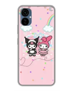 Чехол для TECNO Camon 19 Neo с картинкой «My Melody и Kuromi» Чехол для TECNO Camon 19 Neo с картинкой «My Melody и Kuromi»