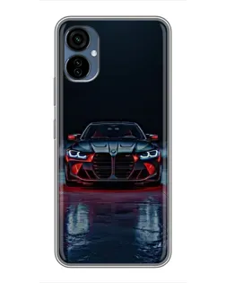 Чохол для TECNO Camon 19 Neo з картинкою «BMW на мокрій дорозі»