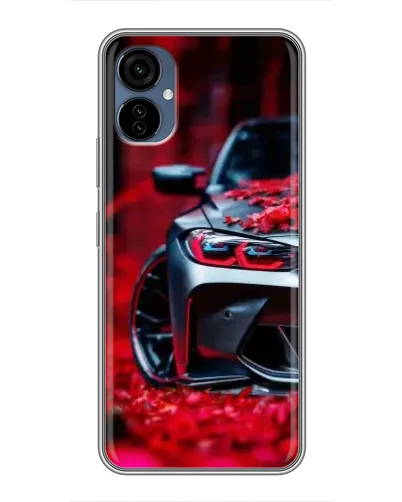 Чохол для TECNO Camon 19 Neo з картинкою «Спортивна BMW та квіти» Чохол для TECNO Camon 19 Neo з картинкою «Спортивна BMW та квіти»
