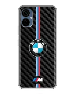 Чохол для TECNO Camon 19 Neo з картинкою «Емблема BMW та карбон»