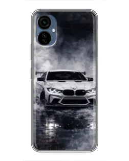 Чохол для TECNO Camon 19 Neo з картинкою «BMW крізь туман»