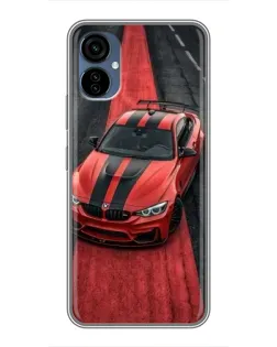 Чохол для TECNO Camon 19 Neo з картинкою «BMW на червоній доріжці»