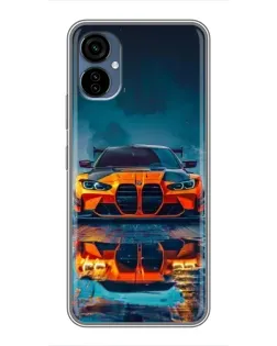 Чехол для TECNO Camon 19 Neo с картинкой «BMW — золотая эмблема»